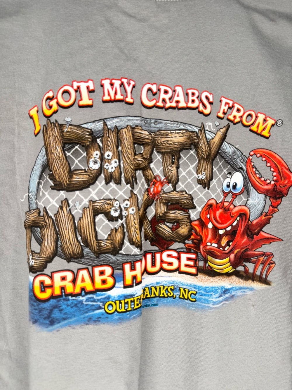 Dirty Dick's Crab House Outer Banks NC T-shirt Seafood Restaurant Beach Nautical